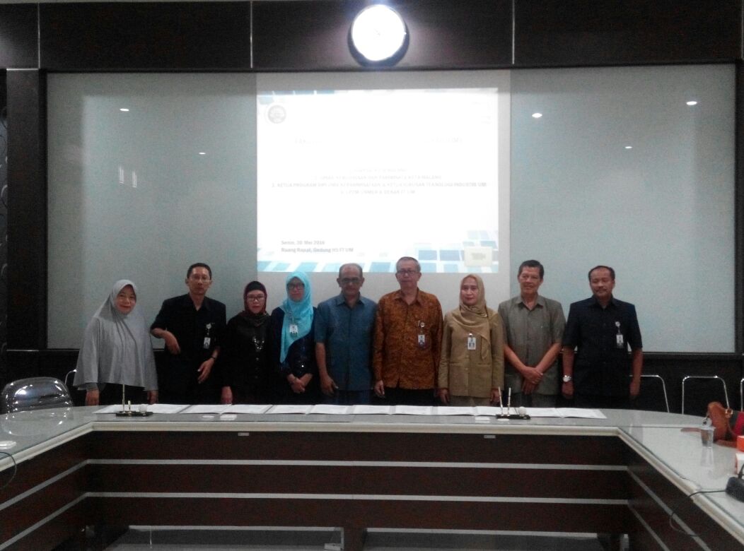 Kerjasama (Penandatanganan MoU) Teknologi Industri dengan Universitas Merdeka Malang