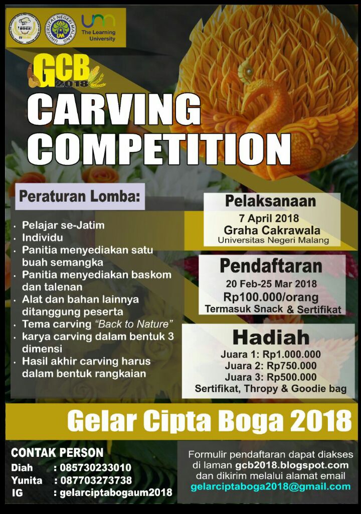 Carving Competition #GCBoga 2018