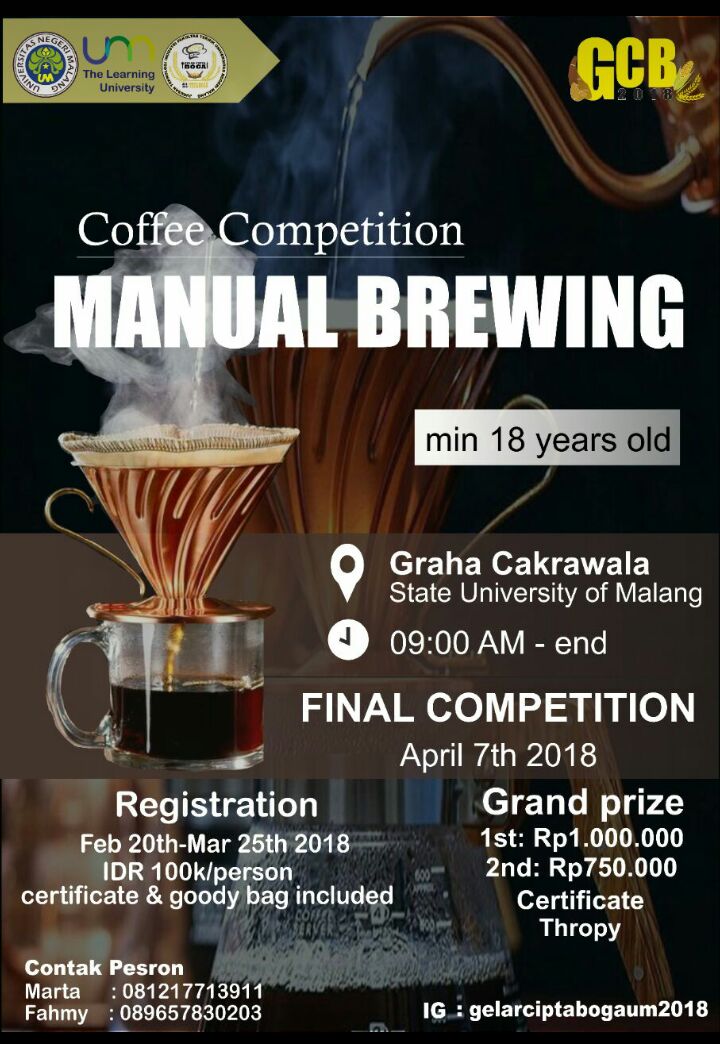 Coffe Competition “Manual Brewing” #GCBoga 2018