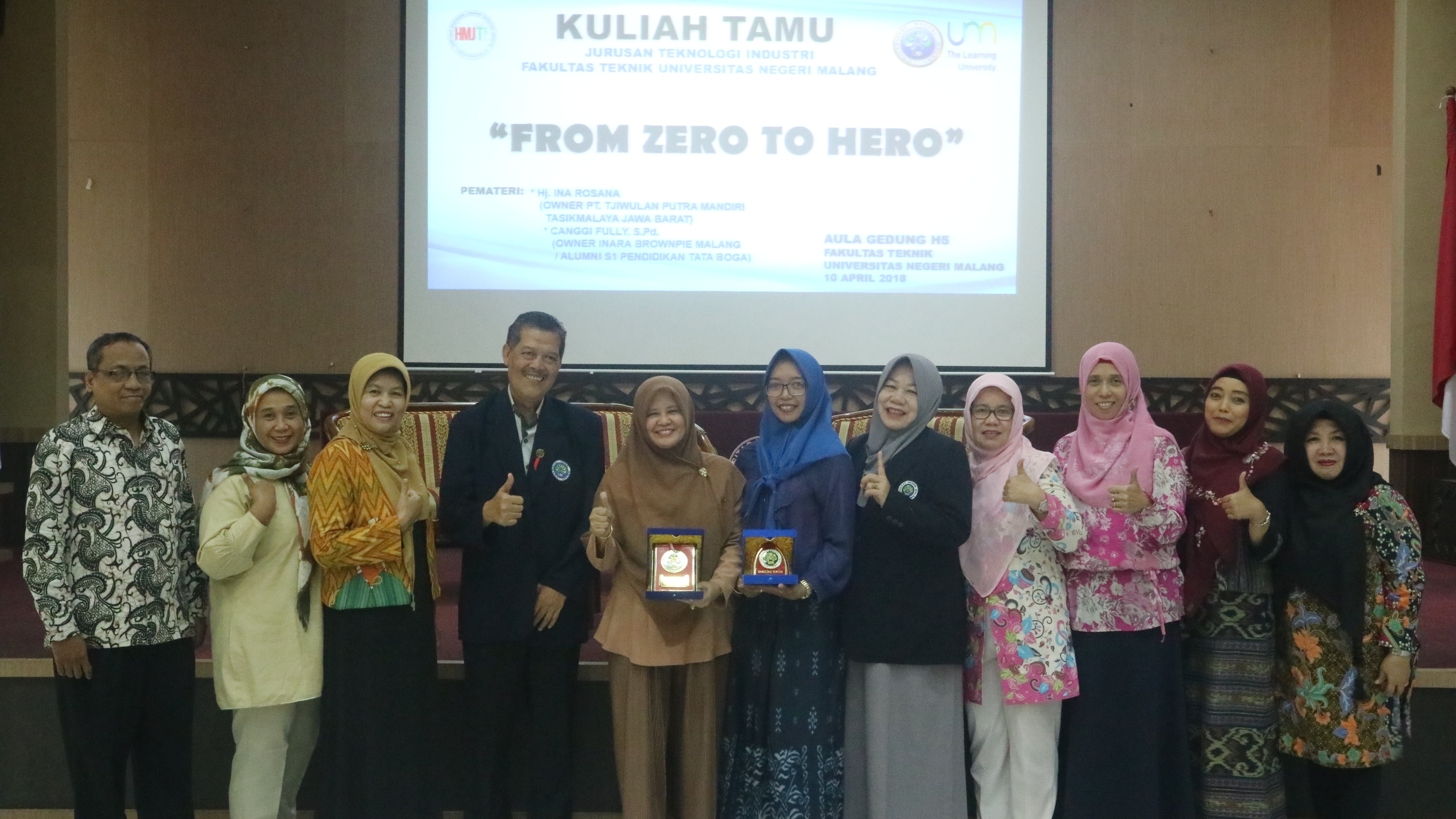 Kuliah Tamu “From Zero to Hero” Tahun 2018